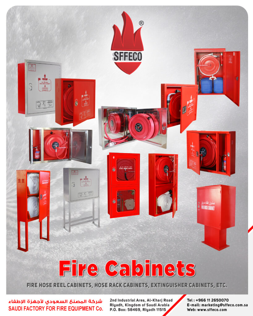 Fire Hose Reel Cabinet Details in Saudi Arabia